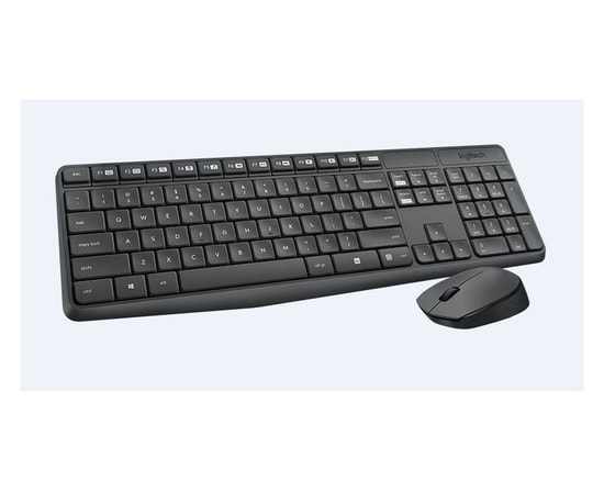 Logitech MK235 Kablosuz Türkçe Q Düzen Klavye Mouse Set (920-007925) - Ergonomik Tasarım, Uzun Pil Ömrü