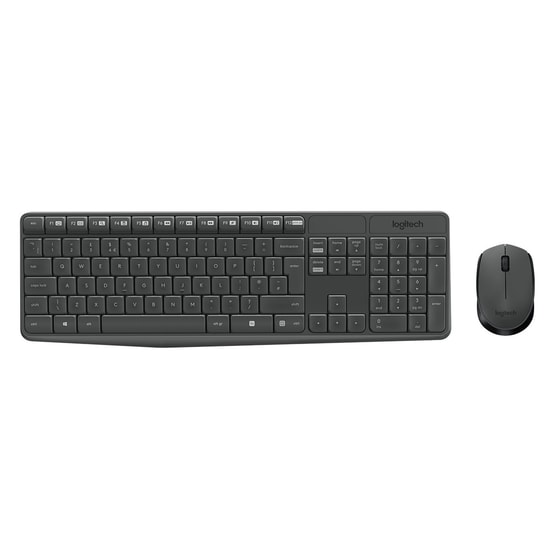 Logitech MK235 Kablosuz Türkçe Q Düzen Klavye Mouse Set (920-007925) - Ergonomik Tasarım, Uzun Pil Ömrü