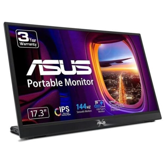 Asus ZenScreen MB17AHG 17.3" 144Hz 5ms Taşınabilir IPS Monitör - 1920x1080, HDMI, USB-C, FreeSync, Mat Ekran