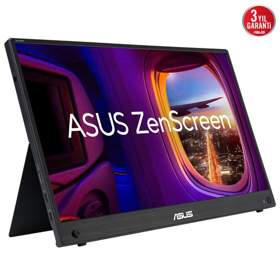 ASUS MB16AHG 16" Full HD IPS Taşınabilir Monitör (90LM08U0-B02170) - 3ms, 144Hz, 300nit, USB-C, Mini HDMI, GamePlus