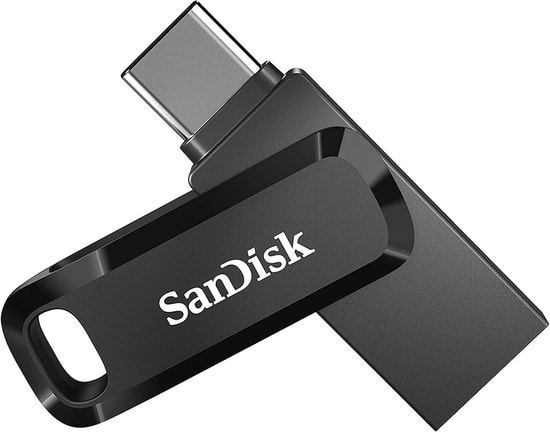 Sandisk Ultra Dual Drive Go 256GB USB Type-C & Type-A Flash Bellek (SDDDC3-256G-G46) - 400MB/s, Çift Yönlü, Siyah