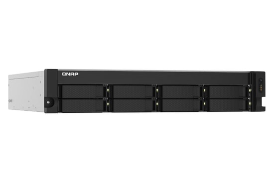 QNAP TS-832PXU-RP 4GB RAM 8 Disk Yuvalı Rack Tipi NAS - DDR4, SFP, 10GbE, 2.5GbE Portlu, 2U, USB 3.2, Alpine AL324