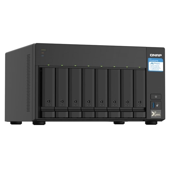 QNAP TS-832PX 4GB RAM 8 HDD Yuvalı Tower NAS Depolama - DDR4, SFP+, 2.5GbE Ethernet, USB 3.2, Alpine AL324