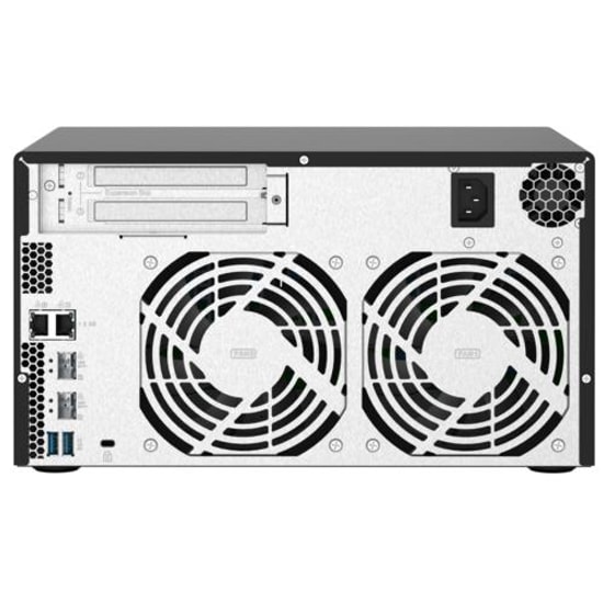 QNAP TS-832PX 4GB RAM 8 HDD Yuvalı Tower NAS Depolama - DDR4, SFP+, 2.5GbE Ethernet, USB 3.2, Alpine AL324