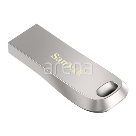 SanDisk Ultra Luxe 64GB USB 3.2 Gen 1 Flash Bellek (SDCZ74-064G-G46) - 150MB/s Okuma Hızı, Metal Tasarım, Gümüş