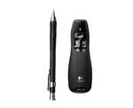 Logitech R400 Kablosuz Kırmızı Lazer Sunum Kumandası (910-001356) - WiFi 2.4GHz, USB Mini Alıcı, 15m Menzil, Ergonomik