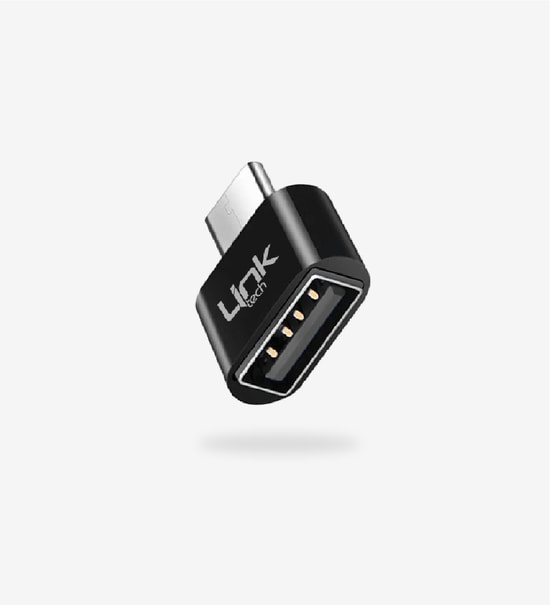 LinkTech O192 USB-A to Type-C Altın Renkli Dönüştürücü Adaptör - 2.4A Şarj Destekli