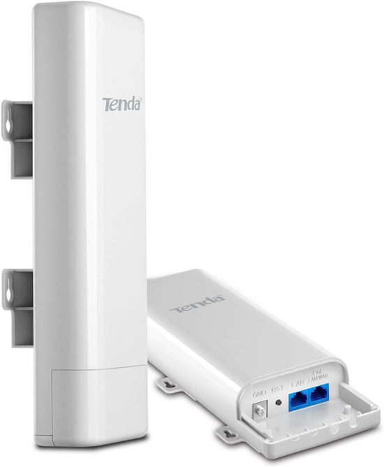 Tenda O3 150Mbps 5km Dış Mekan Access Point - 2.4GHz, 12dBi Anten, PoE ile Uzun Menzilli Kablosuz Köprü