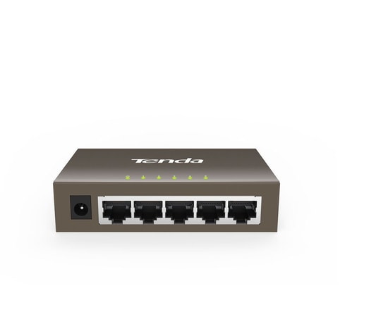 Tenda TEG1005D 5 Port Gigabit Metal Kasa Masaüstü Switch - Tak Çalıştır, Full Hız Bağlantı, Duvara Monte Edilebilir