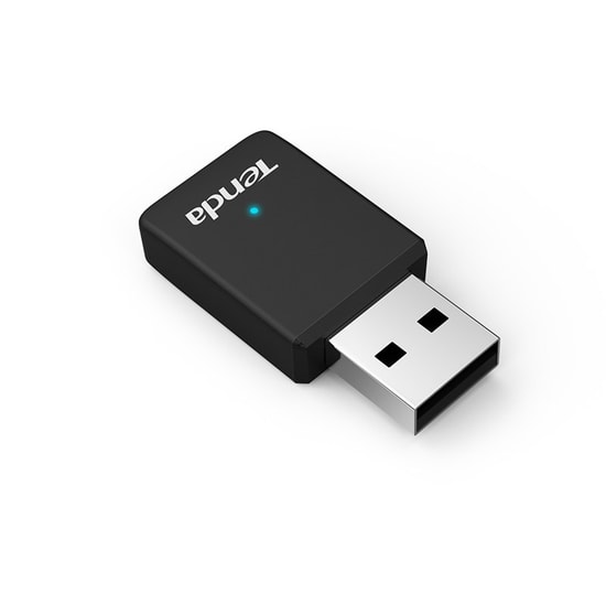 Tenda U9 AC650 Wireless Dual Band USB Ağ Adaptörü - 433Mbps 5GHz, 200Mbps 2.4GHz, Auto-Install, Kompakt Tasarım