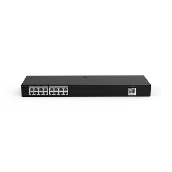 Ruijie Reyee RG-ES216GC-V2 16 Port Gigabit Yönetilebilir Switch - Rackmount, 10/100/1000 Mbps, Metal Kasa