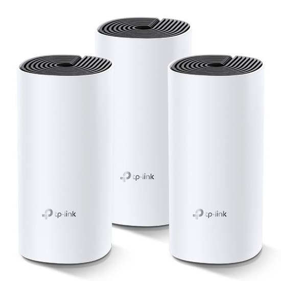 TP-Link Deco M4-3P AC1200 Mesh Üçlü Paket Wi-Fi Sistemi - 1200Mbps, Çift Bant, 100+ Cihaz, WAN, 1Gbit Port, 370m Kapsama