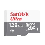 SanDisk Ultra 128GB microSDXC Hafıza Kartı (SDSQUNR-128G-GN6MN) - 100MB/s Okuma Hızı, Class 10, UHS-I, NAND Teknolojisi