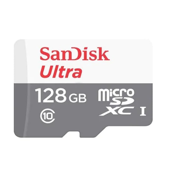 SanDisk Ultra 128GB microSDXC Hafıza Kartı (SDSQUNR-128G-GN6MN) - 100MB/s Okuma Hızı, Class 10, UHS-I, NAND Teknolojisi
