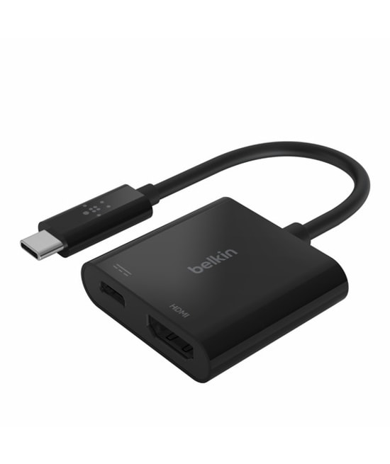 Belkin USB-C HDMI Çoğaltıcı (AVC002BTBK) - 4K 60Hz Görüntü Aktarımı ve 60W Hızlı Şarj Desteği