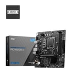 MSI PRO H610M-E DDR5 Anakart: Intel LGA1700, DDR5 5600MHz (OC), Intel XMP, VGA, HDMI, M.2, USB 3.2, 1G LAN Micro ATX