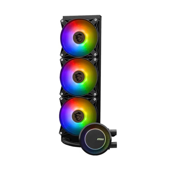 MSI MAG Coreliquid E360 Sıvı Siyah İşlemci Soğutucu - 360mm Radyatör, ARGB, 3x120mm Fan, 3000RPM Pompa, 75CFM Hava Akışı