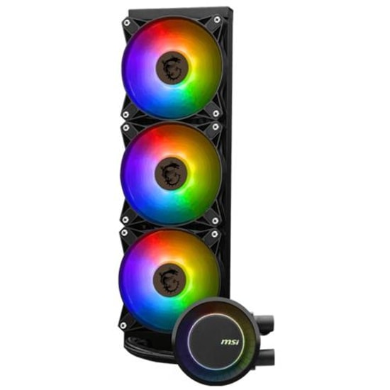 MSI MAG Coreliquid E360 Sıvı Siyah İşlemci Soğutucu - 360mm Radyatör, ARGB, 3x120mm Fan, 3000RPM Pompa, 75CFM Hava Akışı