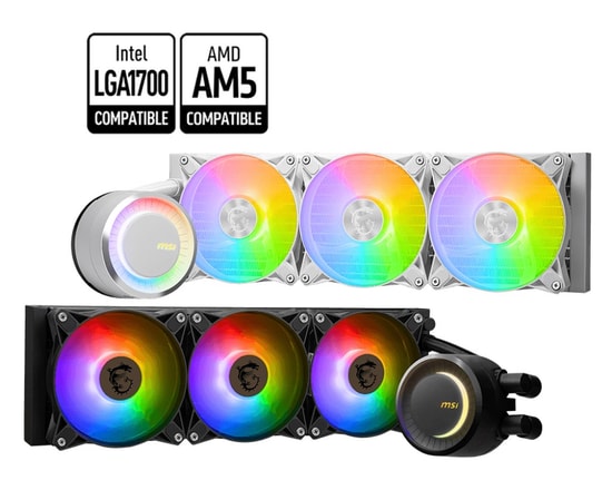 MSI MAG Coreliquid E360 Sıvı Siyah İşlemci Soğutucu - 360mm Radyatör, ARGB, 3x120mm Fan, 3000RPM Pompa, 75CFM Hava Akışı
