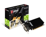 MSI GeForce GT 710 2GB DDR3 64 Bit Ekran Kartı (GT710-2GD3H-LP-2G) - PCIe 3.0 X16, DVI, HDMI, VGA, Düşük Profil, DX12