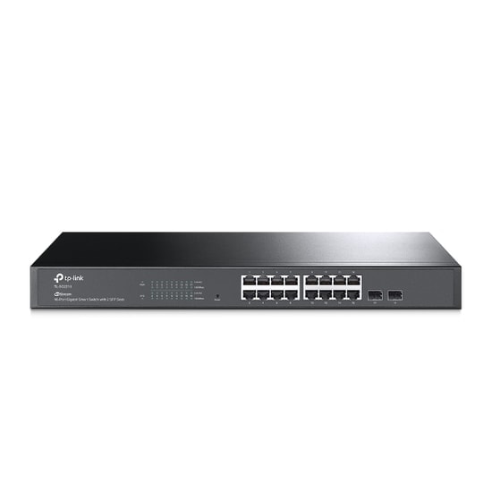 Tp-Link TL-SG2218 16 Port Gigabit Smart Switch - 2 SFP Slot, Yönetilebilir, JetStream Serisi, Rackmount Tasarım