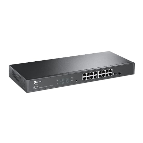 Tp-Link TL-SG2218 16 Port Gigabit Smart Switch - 2 SFP Slot, Yönetilebilir, JetStream Serisi, Rackmount Tasarım