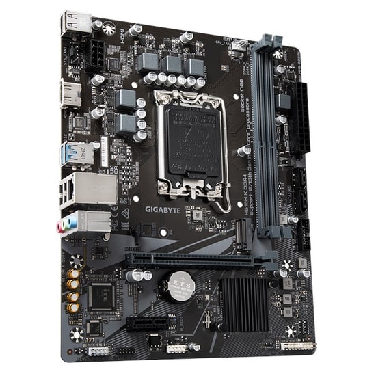 Gigabyte H610M K D4 Anakart: Intel LGA1700, DDR4 3200MHz, Intel XMP, M.2, PCIe 4.0, HDMI, USB 3.2, 1G LAN, Micro ATX