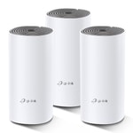 TP-Link Deco E4 3P AC1200 Whole Home Mesh Wi-Fi Sistemi (Üçlü Paket) - 1200Mbps, Çift Bant, 2x10/100 Mbps Port