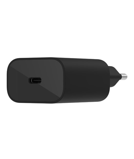 Belkin WCA004VFBK 25W USB-C PD Hızlı Şarj Adaptörü - Siyah, 25W Güç, PD Desteği, Kompakt ve Güvenli Tasarım Şarj Aleti