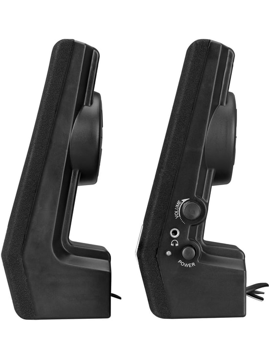 Snopy SN-611 Siyah 2.0 Hoparlör - 3W RMS, 120Hz-15kHz Frekans, 220V AC Besleme, 3.5mm Jack Bağlantı 