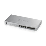 Zyxel GS-1008HP 8 Port Gigabit PoE Switch - 60W, Yönetilemez, 10/100/1000 Mbps, Masaüstü Tasarım, Metal Kasa