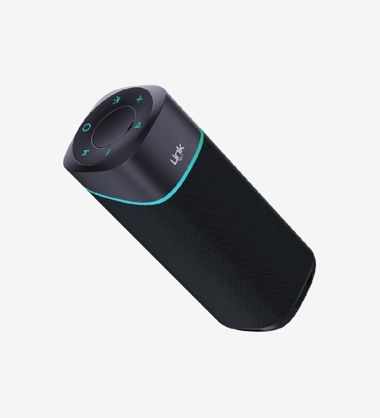 LinkTech LPS-R125 Siyah Premium IPX4 Işıklı Bluetooth Hoparlör - 7.5W Stereo Ses, Suya Dayanıklı, 1500mAh Batarya