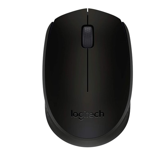 Logitech B170 Siyah Kablosuz Mouse (910-004798) - 1000 DPI, 2.4 GHz USB Alıcılı, 3 Tuşlu, 10m Menzil, Sağ Sol El Uyumlu