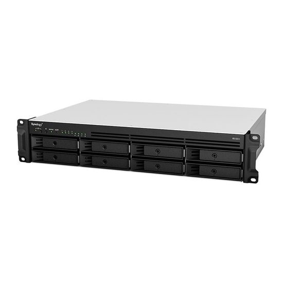 Synology RackStation RS1221RPPLUS 8 Disk Yuvalı 2U Rack Tipi NAS - AMD 4 Çekirdekli, 4GB DDR4 RAM, SATA, USB 3.2, 1G LAN
