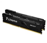 Kingston Beast 16GB (2x8GB) 3600MHz DDR4 CL17 Siyah Ram (KF436C17BBK2/16TR) - Yüksek Performanslı Oyuncu Belleği