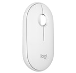 Logitech Pebble Mouse 2 M350s Beyaz Bluetooth Mouse (910-007013) - 1000DPI, Süper İnce, 3 Tuşlu, Easy Switch, 10m Menzil