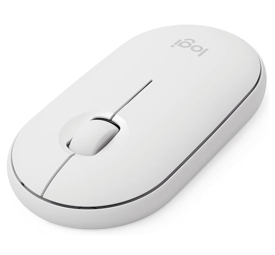 Logitech Pebble Mouse 2 M350s Beyaz Bluetooth Mouse (910-007013) - 1000DPI, Süper İnce, 3 Tuşlu, Easy Switch, 10m Menzil