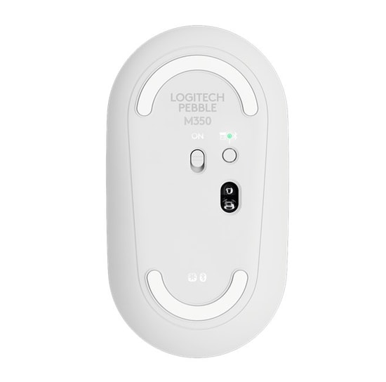 Logitech Pebble Mouse 2 M350s Beyaz Bluetooth Mouse (910-007013) - 1000DPI, Süper İnce, 3 Tuşlu, Easy Switch, 10m Menzil