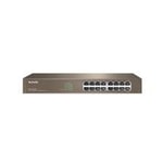 Tenda TEG1016D 16 Port Gigabit Rackmount Switch - 10/100/1000 Mbps, 6KV Yıldırım Koruması, Metal Kasa