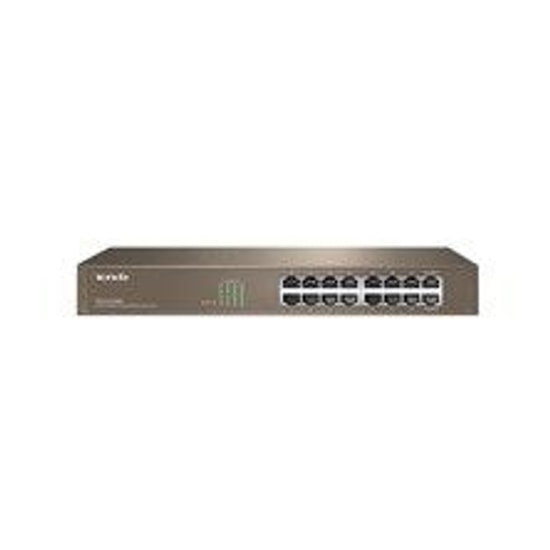 Tenda TEG1016D 16 Port Gigabit Rackmount Switch - 10/100/1000 Mbps, 6KV Yıldırım Koruması, Metal Kasa