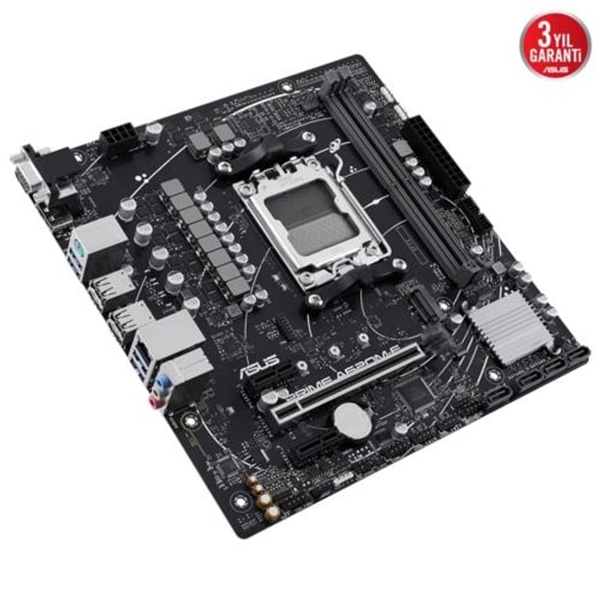 Asus Prime A620M-E/CSM Anakart: AMD AM5, Ryzen 7000 Serisi, DDR5 6400MHz, M.2, PCle 4.0, HDMI, DP, VGA, ARGB, Micro ATX