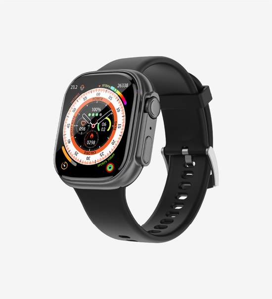 LinkTech S92 Premium LT Watch Siyah Akıllı Saat - 1.75" AMOLED Ekran, IP67 Suya Dayanıklı