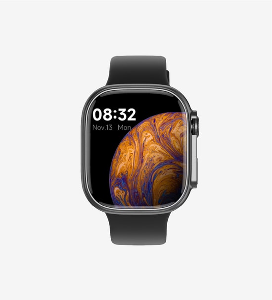 LinkTech S92 Premium LT Watch Siyah Akıllı Saat - 1.75" AMOLED Ekran, IP67 Suya Dayanıklı