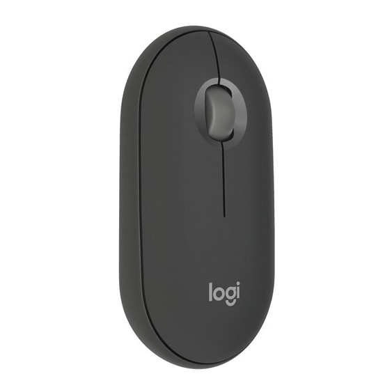 Logitech Pebble Mouse 2 M350s Grafit Bluetooth Mouse (910-007015) - 1000 DPI, İnce Tasarım, Taşınabilir, Şık ve Minimali