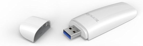 Tenda U12 AC1300 Dual Band USB 3.0 Adaptör - 1300Mbps Kablosuz Hız, Dahili Anten, WPA2, WiFi 5 Teknolojisi