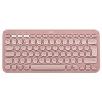 Logitech Pebble Keys 2 K380s Pembe Türkçe Q Düzen Bluetooth Klavye (920-011861) - Easy-Switch, 3 Cihaz Bağlantısı