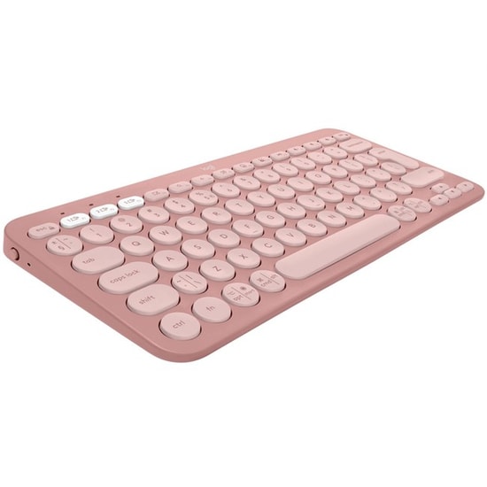 Logitech Pebble Keys 2 K380s Pembe Türkçe Q Düzen Bluetooth Klavye (920-011861) - Easy-Switch, 3 Cihaz Bağlantısı