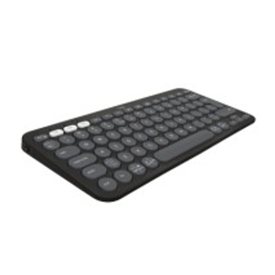 Logitech Pebble Keys 2 K380s Gri Bluetooth Klavye (920-011859) - Easy-Switch ile 3 Cihaz Arası Geçiş, Türkçe Q Düzen