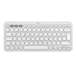 Logitech Pebble Keys 2 K380s Beyaz Bluetooth Klavye (920-011860) - Easy-Switch ile 3 Cihaz Arası Geçiş, TR Q Düzen