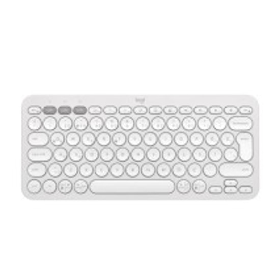 Logitech Pebble Keys 2 K380s Beyaz Bluetooth Klavye (920-011860) - Easy-Switch ile 3 Cihaz Arası Geçiş, TR Q Düzen